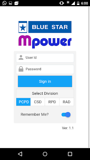 Blue Star mPower Screen 2