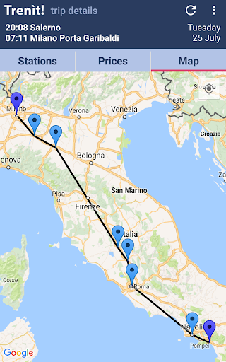 Trenit - find Trains in Italy Screen 2