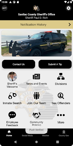 Android application Sanilac County Sheriffs Office screenshort