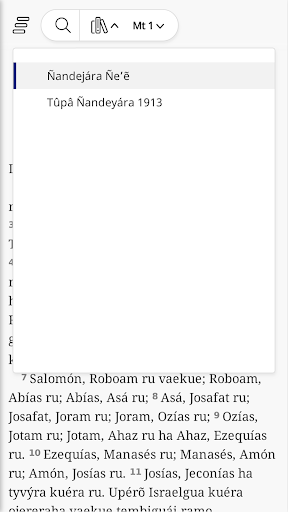 Android application Guarani Bible screenshort