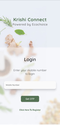 Android application Krishi Connect screenshort