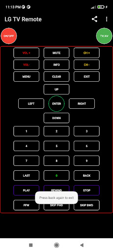 Remote Control for LG Tv Screen 3