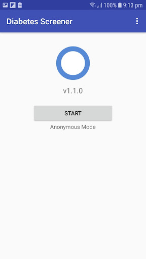 Android application Diabetes Screener screenshort