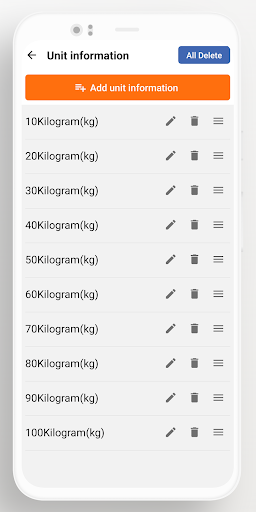 Weight Calculator Screen 3