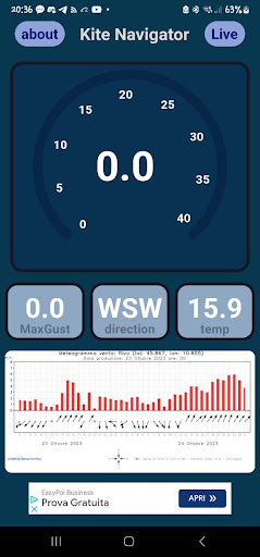 Android application KiteNavigator screenshort