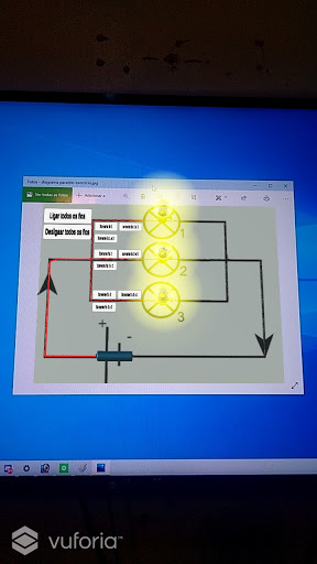 Android application Circuito Elétrico RA screenshort