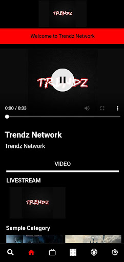 Android application Trendz Network screenshort