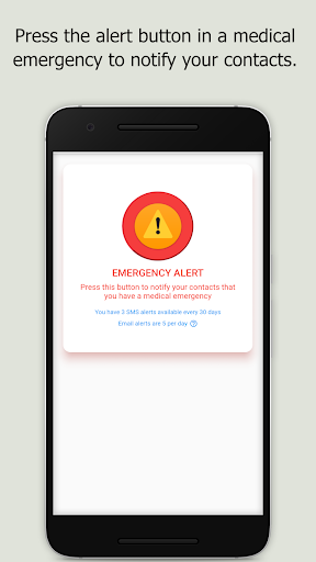 Android application AidPass Alert screenshort