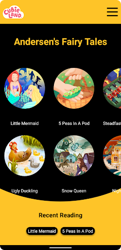 Android application CubieLand Andersen Fairytales screenshort
