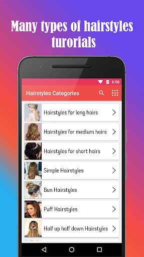 Hairstyles Video Tutorials Screen 3