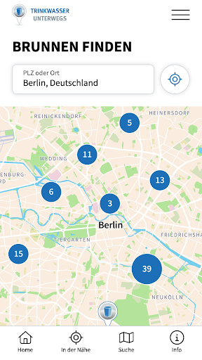 Android application Trinkwasser unterwegs screenshort