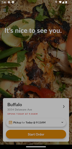 Android application Clay Handi Restaurant screenshort