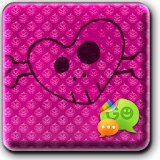 Pink Halloween Go SMS Theme icon
