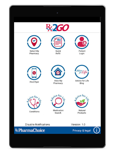 Rx2GO - PharmaChoice Screen 2