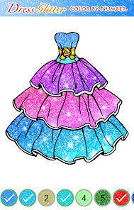 Paint by top number dress