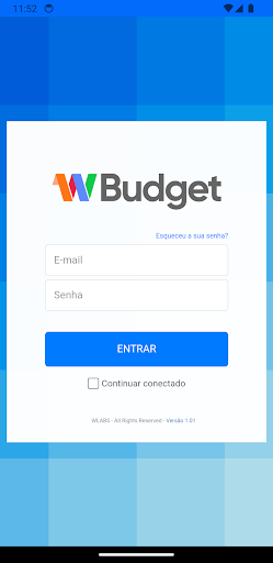 Android application WBudget screenshort
