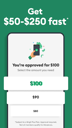 Android application Brigit: Borrow & Build Credit screenshort