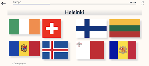 Flags & countries - quiz Screen 3