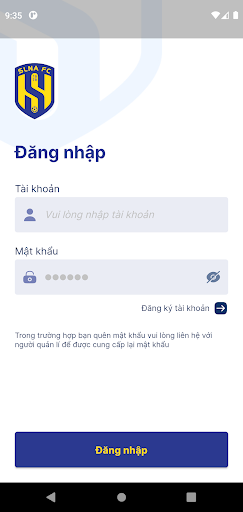 Android application SLNA - Soát vé screenshort