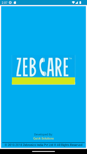 Android application Zebcare screenshort