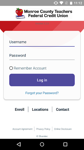 Android application Monroe County TFCU screenshort