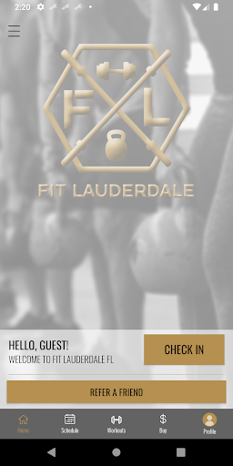 Android application Fit Lauderdale screenshort
