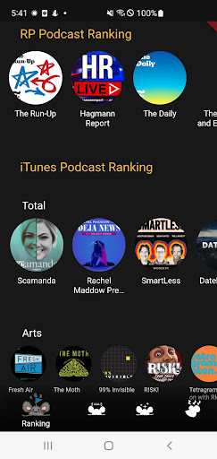 Android application Ratpoison Podcast player screenshort