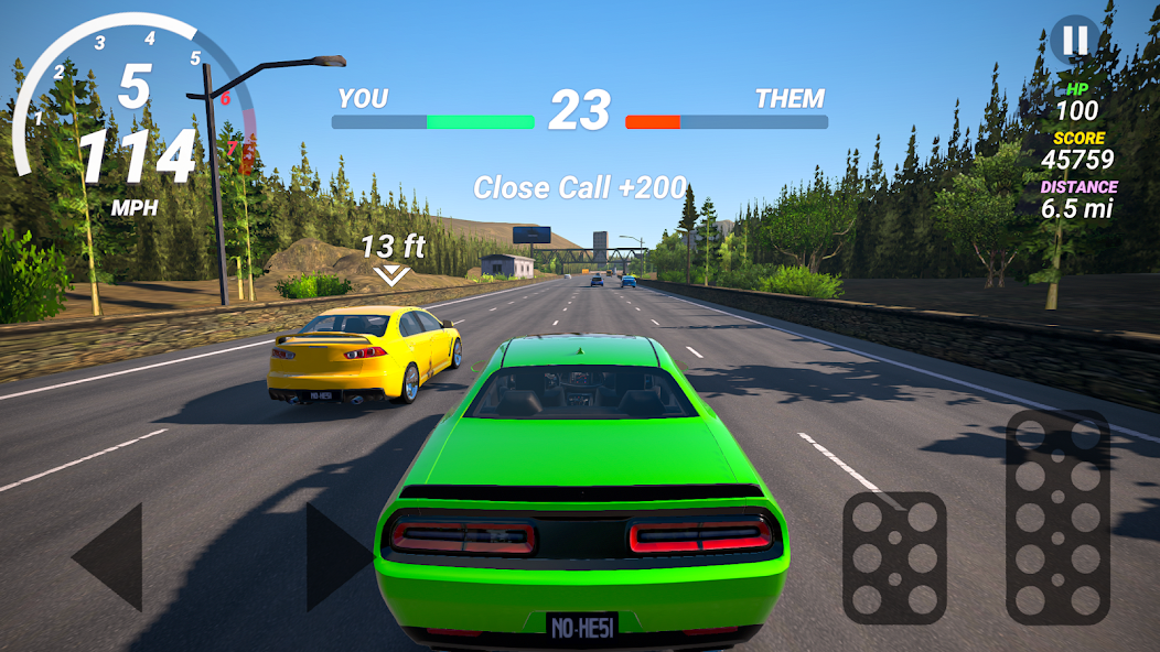 No Hesi Car Traffic Racing 1.2.0 APK + Mod (Unlimited money) untuk android