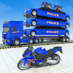 Cover Image of Скачать Полицейская велосипедная транспортная автомобильная игра  APK