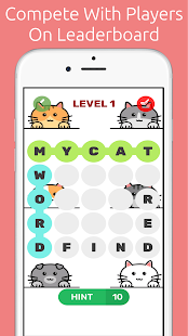 Cat Word Finder Puzzle Screenshot