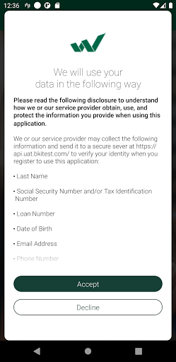WGB Mortgage Servicing Screen 3