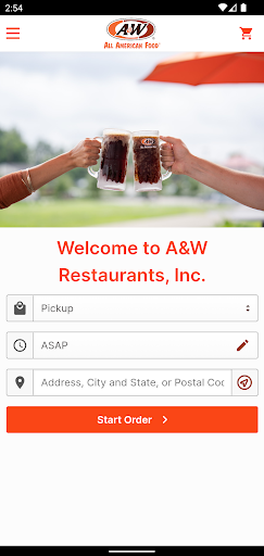 Android application A&W Restaurants screenshort