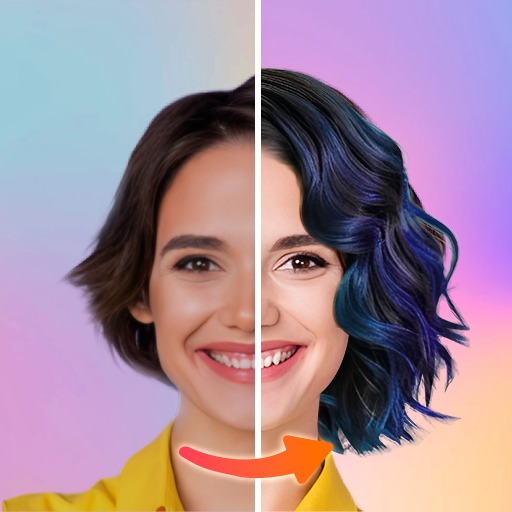 Cute: AI Hair Style Logo