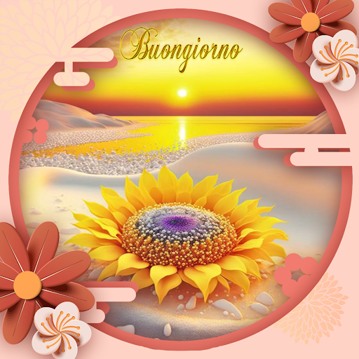 Android application buongiorno e buonanotte GIF screenshort