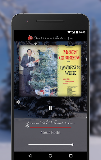 Android application ChristmasRadio.fm screenshort