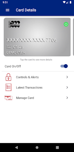 Android application DMMCU CardNav screenshort