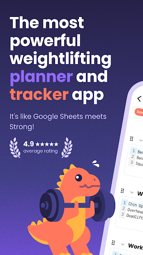 Screenshot of Liftosaur - weightlifting app