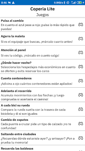 Android application Coperia Lite screenshort