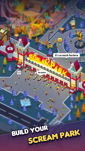 Idle Scream Park 3.3 APK + Mod (Unlimited money) untuk android