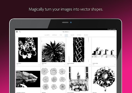 Adobe Capture: Illustrator,Ps Screenshot