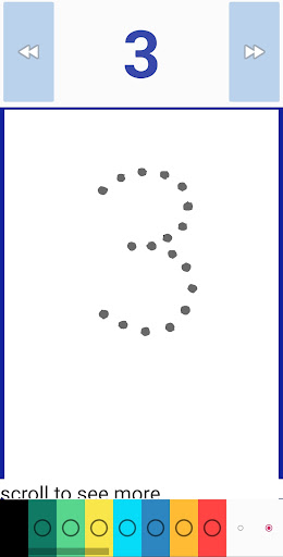 123 numbers tracing writing Screen 2