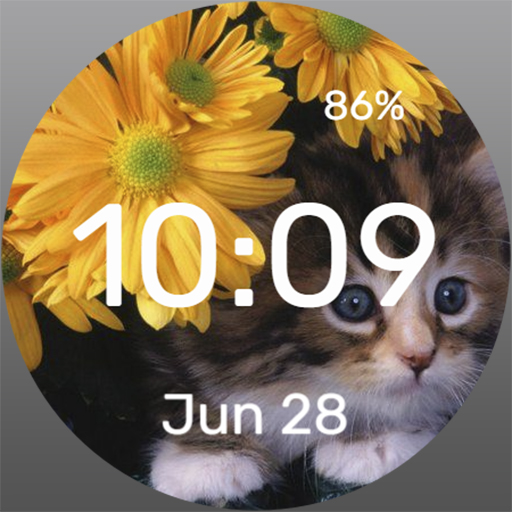 Flower Kitten - Watch Face Download on Windows