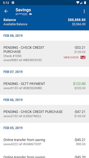 U. S. Postal Service FCU screenshot
