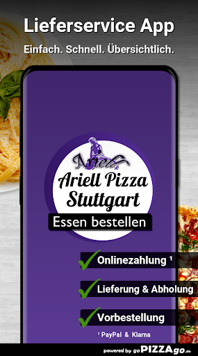 Android application Ariell Pizza Service Stuttgart screenshort