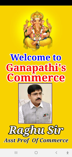 Android application Raghu Sir Ganapathi's Commerce screenshort
