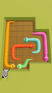 Tangled Snakes: 3D Puzzle Game