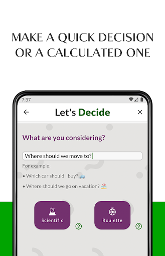 Android application Choice Pro - Decision Maker screenshort