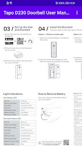 Tapo D230 Doorbell User Manual