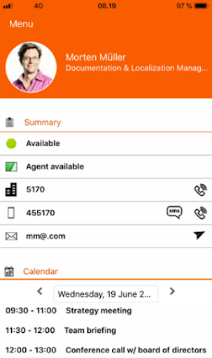 Android application ZyMobile screenshort