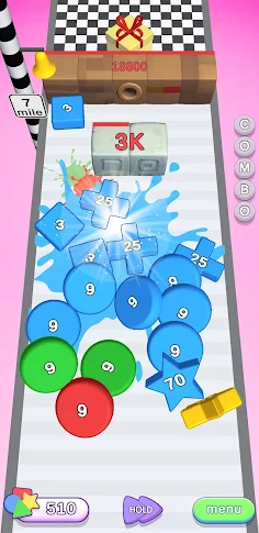 Bustle Shape: 3D merge game 20 - Screenshot 3